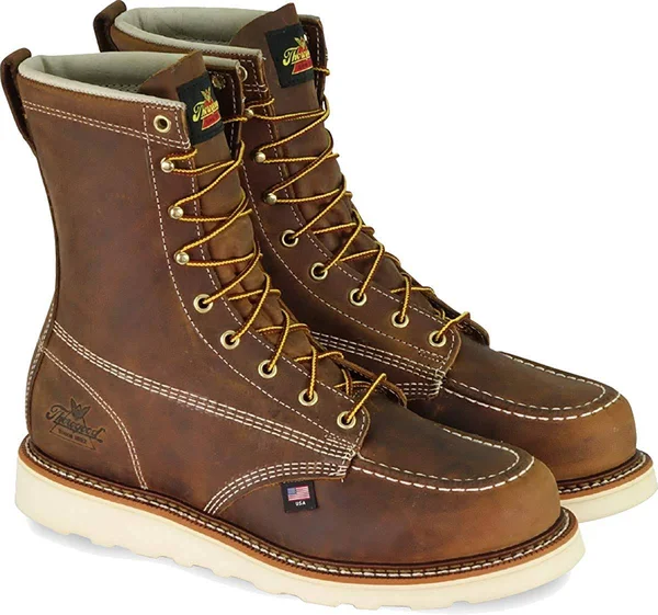 Men's Thorogood American Heritage 8x22 Moc Toe Wedge Work Boot 9.5 4E