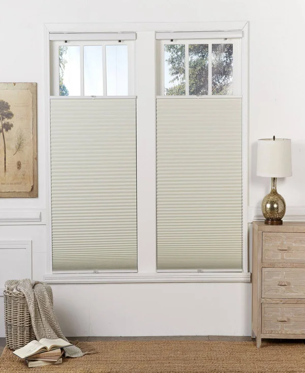Cordless Blackout Top Down Bottom Up Shade, 40x22 x 72x22 - Cream-whit