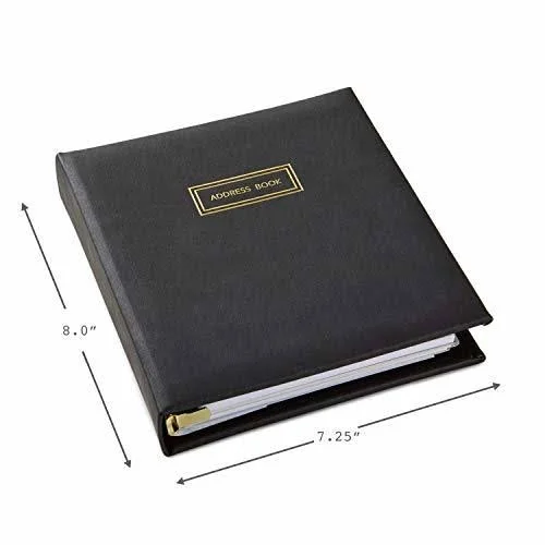 Hallmark Refillable Address Book (Charcoal)