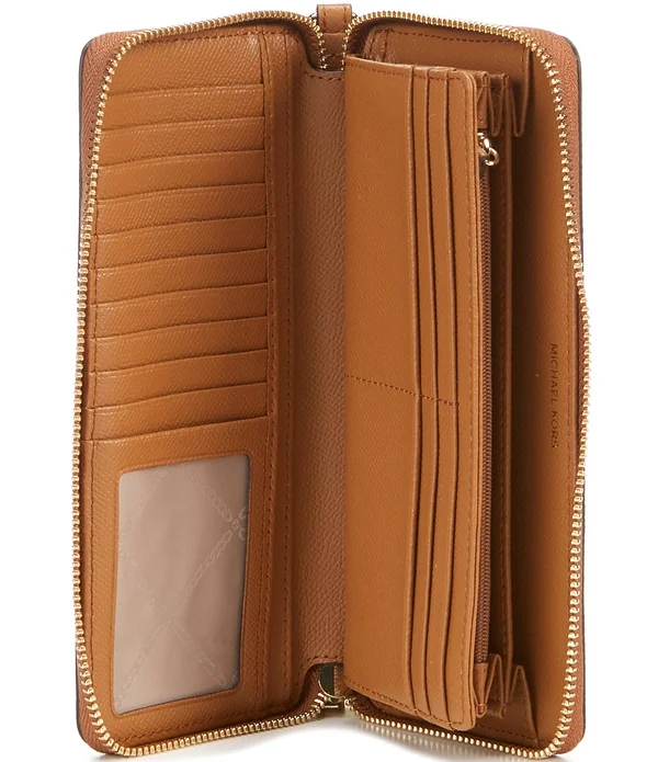 Michael Kors Jet Set Travel Leather Continental Wallet - Luggage