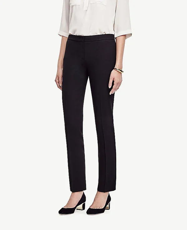 Ann Taylor The Ankle Pant in Seasonless Stretch Size 6 Black Women's