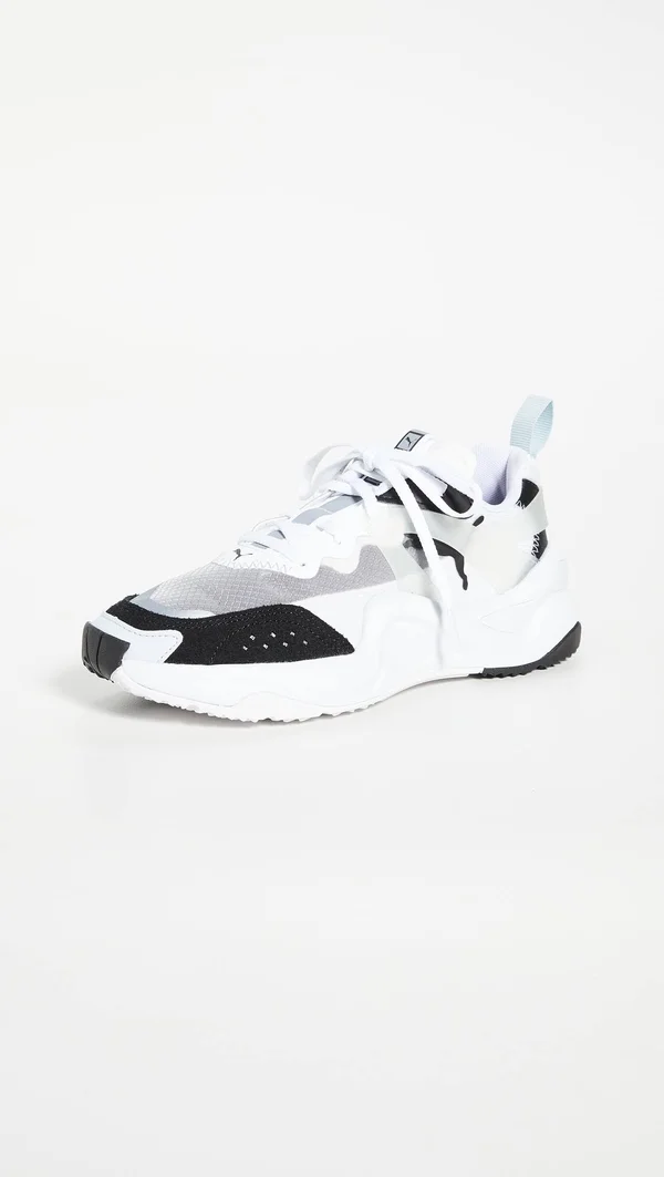 Puma Rise Women's Sneakers, Black/White, 11