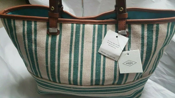 Fossil Rachel Tote - Teal Green