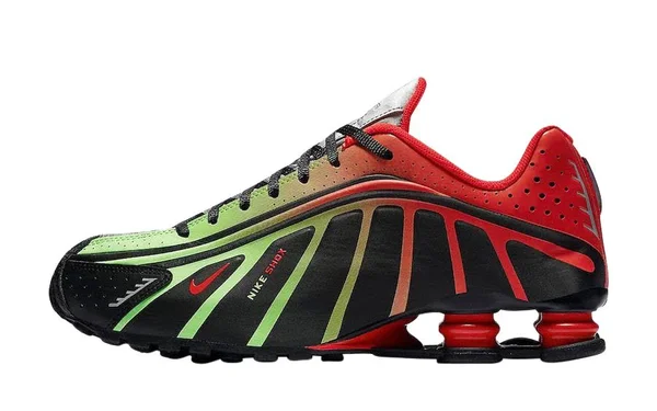 Nike Shox R4/ Neymar Jr - Black/Challenge Red/Metallic Silver Black - 11
