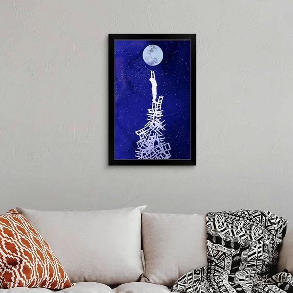 Out of Reach - Black Framed Wall Art, 20x30, Great Big Canvas