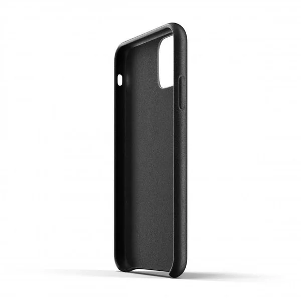 Mujjo Full Leather Wallet Case for iPhone 11 Black