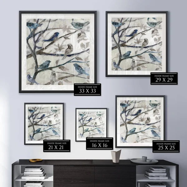 Morning Song I -Framed Giclee Print - 24x24
