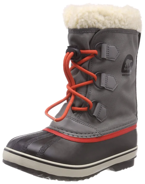Sorel Kids& Yoot Pac Nylon Boot - Quarry - Sail Red