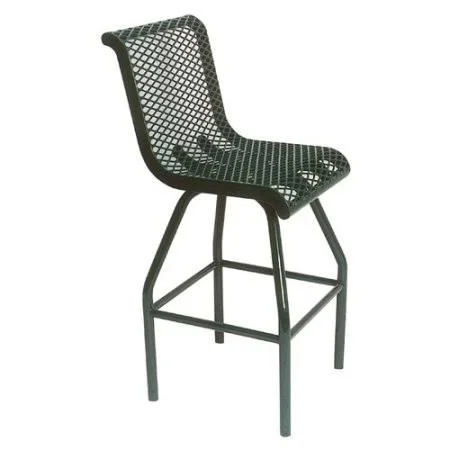 30x22 Patio Bar Stool UltraPlay Frame Color: Black/Blue