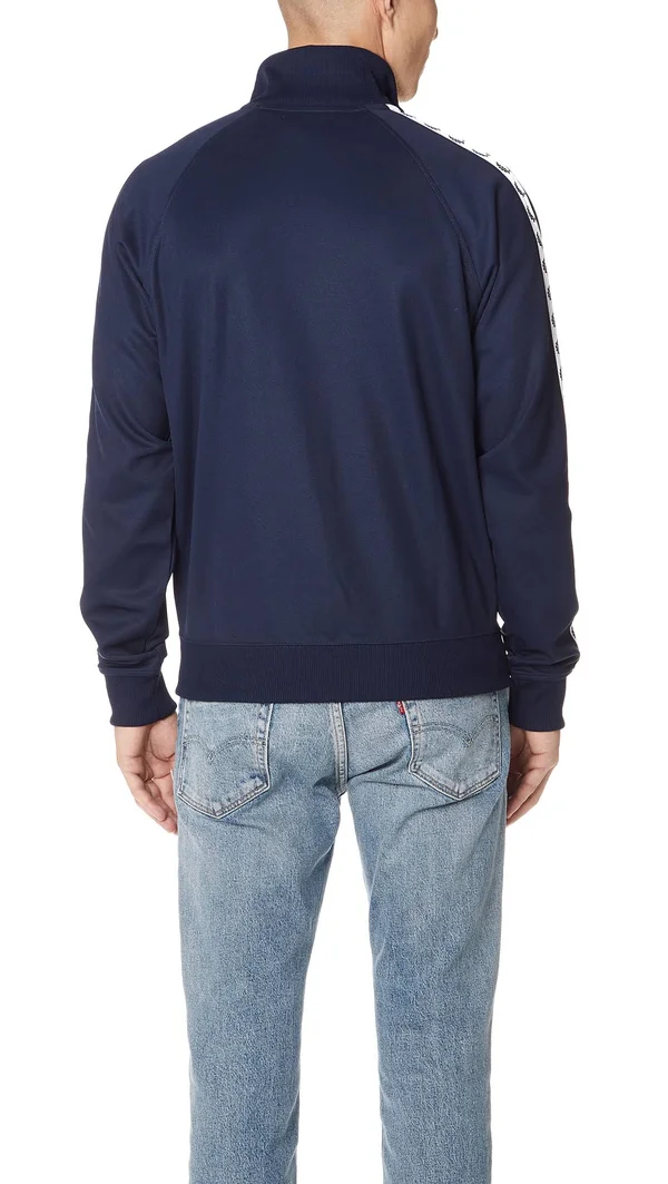 Fred Perry Laurel Taped Track Jacket Carbon Blue