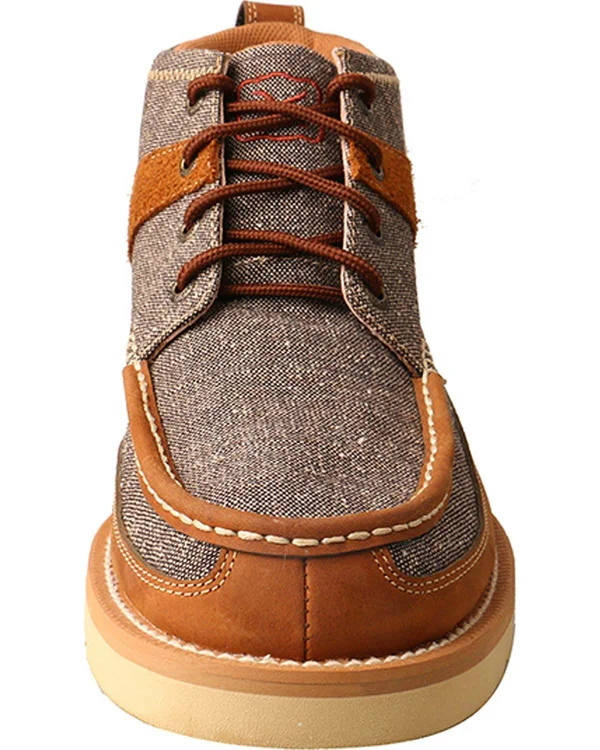 Twisted x Men's Wedge Sole Casual Shoes - Dust Brown