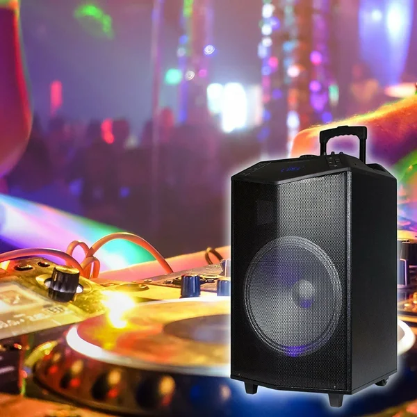 Emb 1200W 12 Inches Power Party Bluetooth/USB/SD Stereo Rechargeable Portable Speaker - pkl104pk1 - Perfect for beach/home/birth