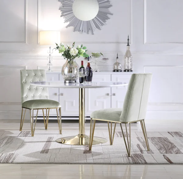 Iconic Home Callahan Velvet Tufted Dining Chair (Set of 2) Navy