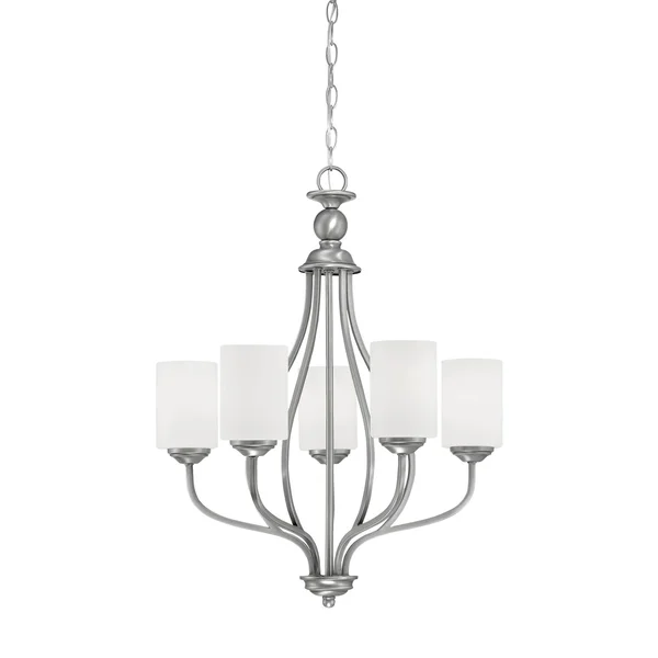 Millennium Lighting 3055 Lansing 5 Light Chandelier - Brushed Pewter