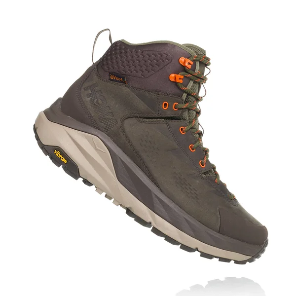 HOKA ONE ONE Sky Kaha Men's Hiking Boot - Black Olive/Green, 8.5