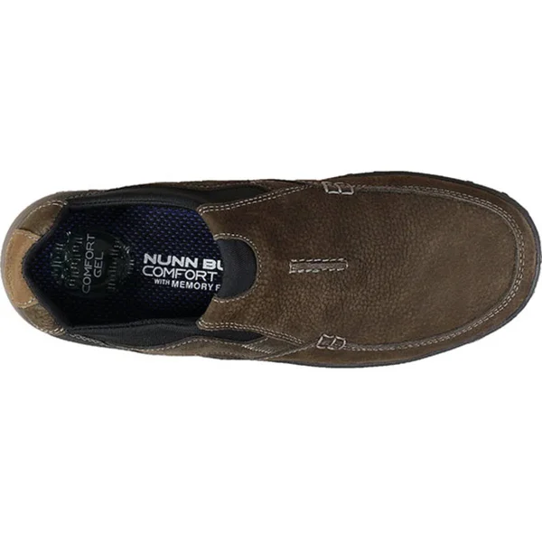 Men's Nunn Bush Quest Moc Toe Slip On, Size: 8.5, Brown
