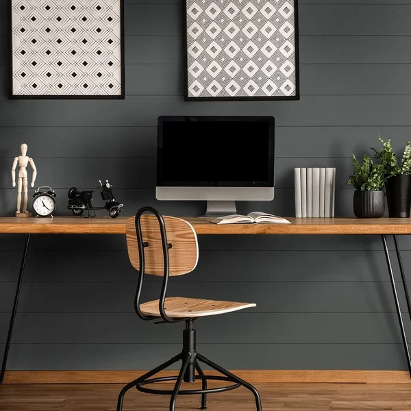 Gray Shiplap Paneling with Peel-and-stick Tape by Ninth & Vine