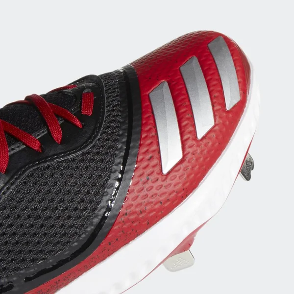 Adidas Icon V Bounce Black/Red Men's Baseball Cleats 8