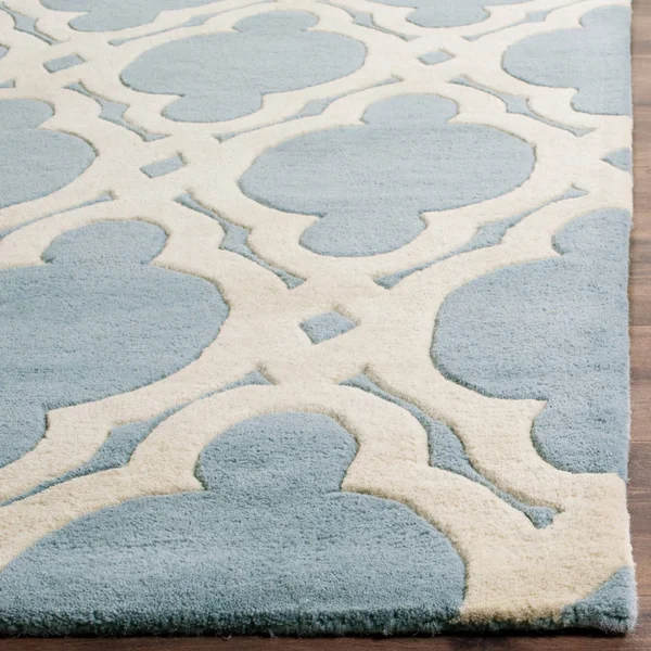 Safavieh 2&-3x22 x 7& Chatham CHT762C Dark Blue, Ivory Rug
