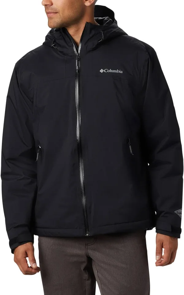 Columbia Men's Top Pine Insulated Rain Jacket - Large - Black