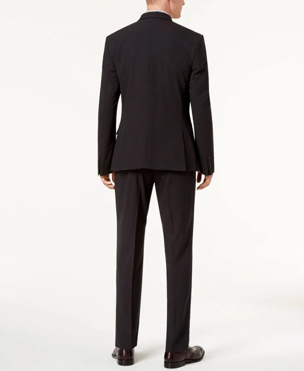 Nick Graham Men's Slim Fit Stretch Finished Bottom Suit