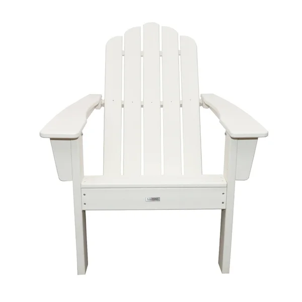 LuXeo Marina Outdoor Patio Adirondack Chair - Red