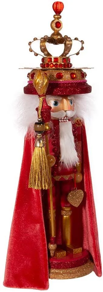 Kurt Adler 18x22 Hollywood Coral King Nutcracker