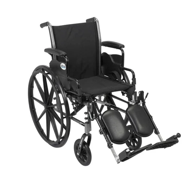 Drive Medical Cruiser III Light Weight Wheelchair with Flip Back Removable Arms - Desk Arms, Swing away Footrests, 16x22 Seat