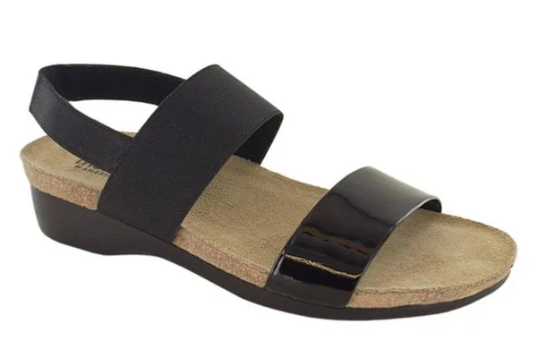 Munro Women's Pisces - Black Fabric/Patent Size: 9 N