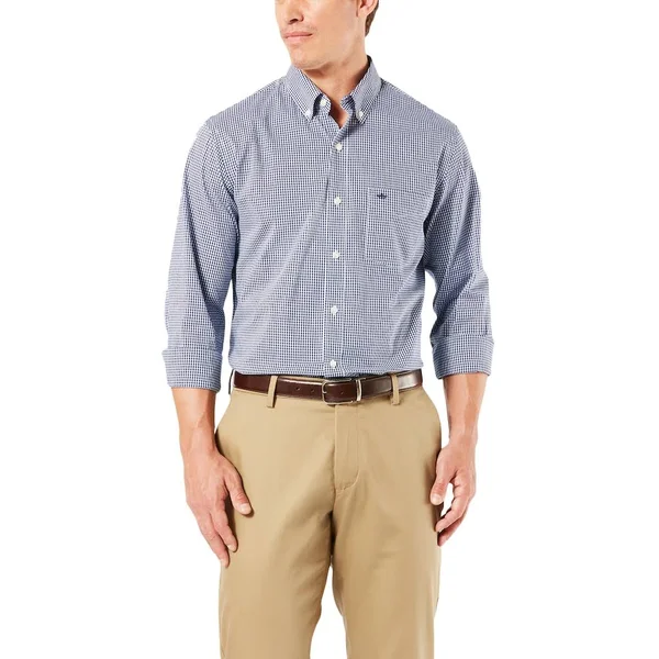 Dockers Men's Long Sleeve Signature Comfort Flex Shirt