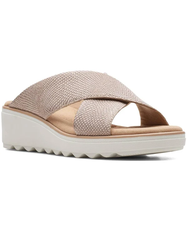 Clarks Women's Collection Jillian Gem Sandals - Beige Lizard