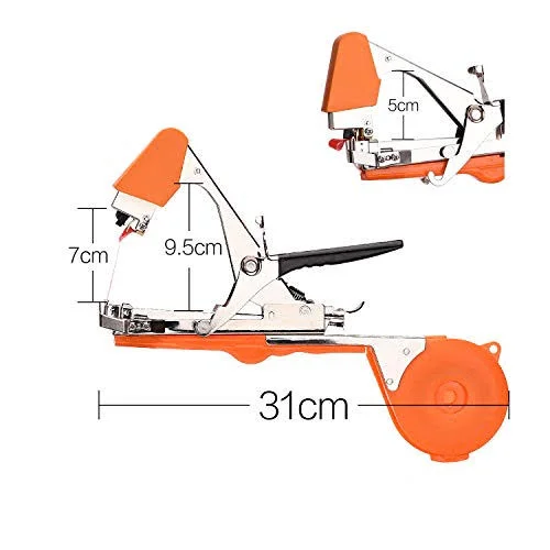 FUNTECK Plant Tying Machine Tapener Tool for Grapes - Raspberries, Tomatoes and Vining Vegetables, Comes with Tapes, Staples
