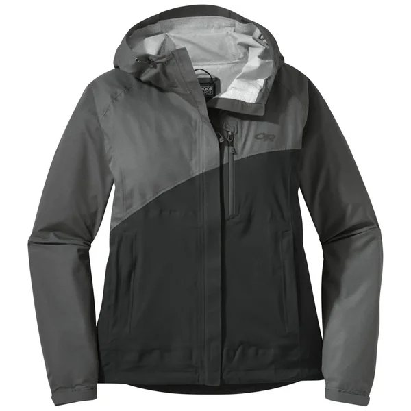 Outdoor Research Panorama Point Jacket - Women's Charcoal Herringbone/Black, S