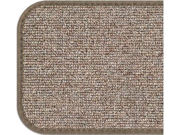 Set of 12 Adhesive Carpet Stair Treads - Pebble Beige - 8 in. x 30 in.