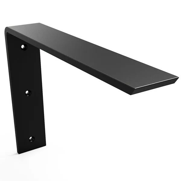 Centerline Brackets Standard Front Mount Countertop L Bracket - 18x22 Deep x 12x22 High - Raw Steel