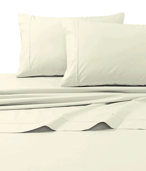 Tribeca Living Medium Beige Percale Extra Deep Pocket Sheet Set