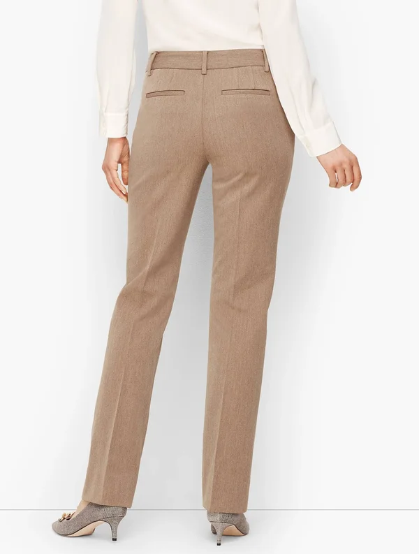Refined Bi-Stretch Barely Boot Pants - Charcoal Grey Heather - 12 Talbots