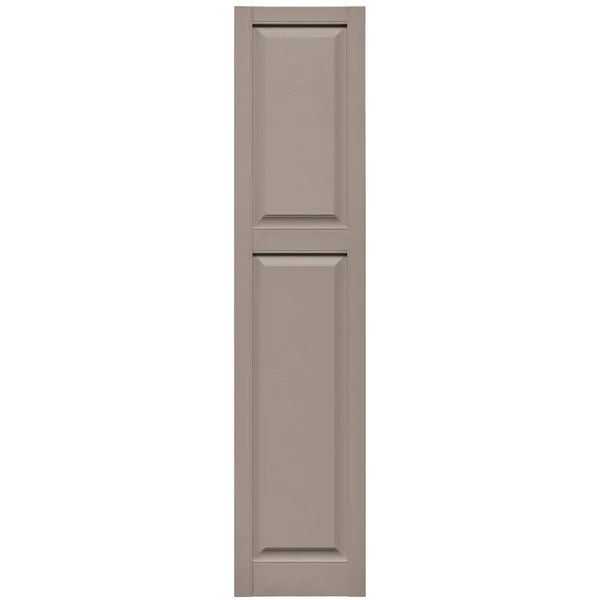 Mid America Cottage Style Vinyl Shutters 67 inch Long (1 Pair) - x 14.75 inch Wide - 008 Clay by BuyMBS.com
