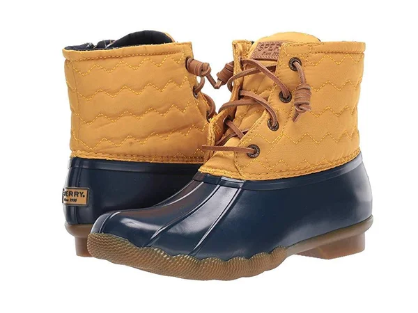 Sperry Top-Sider Saltwater Chevron Quilt Nylon 9.5 Women's Yellow