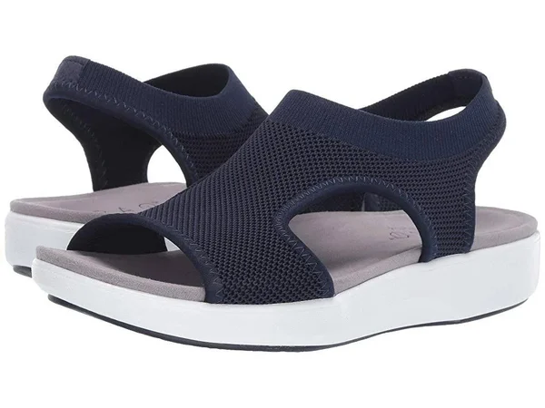 Traq by Alegria Women's Qeen Sandal Navy 37