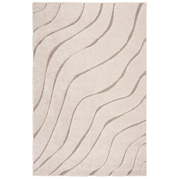 Safavieh Shag Sg472-1160 2&3x22 x 7&0x22 Runner Cream, Light Blue Area Rug