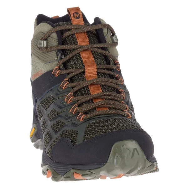 Merrell Men's Moab FST 2 Mid Waterproof (10.5 Olive/Adobe)