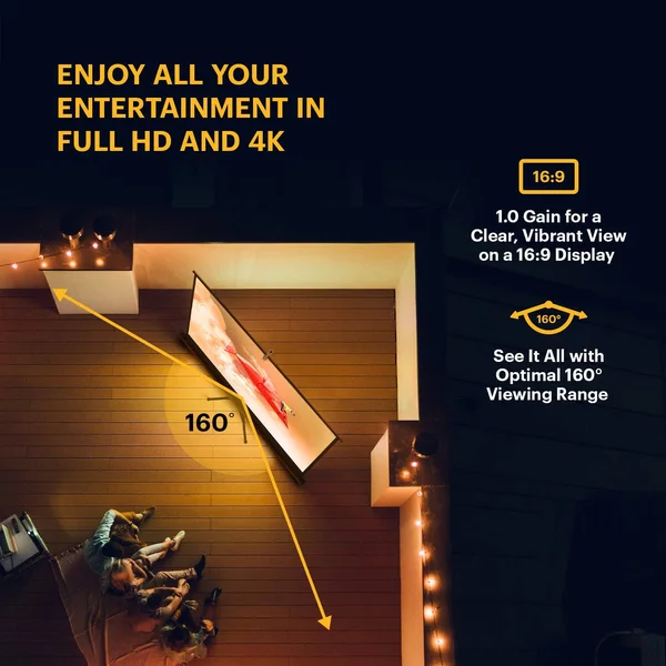 Kodak RODPJSTS100.16 Tripod Projector Screen, 100x22