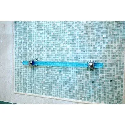 Great Grabz GGHOR42O0006_SN Signature Series Horizon Acrylic Grab Bar Bar Finish: Opaque Sand, Finish: Satin Nickel, Size: 42x22