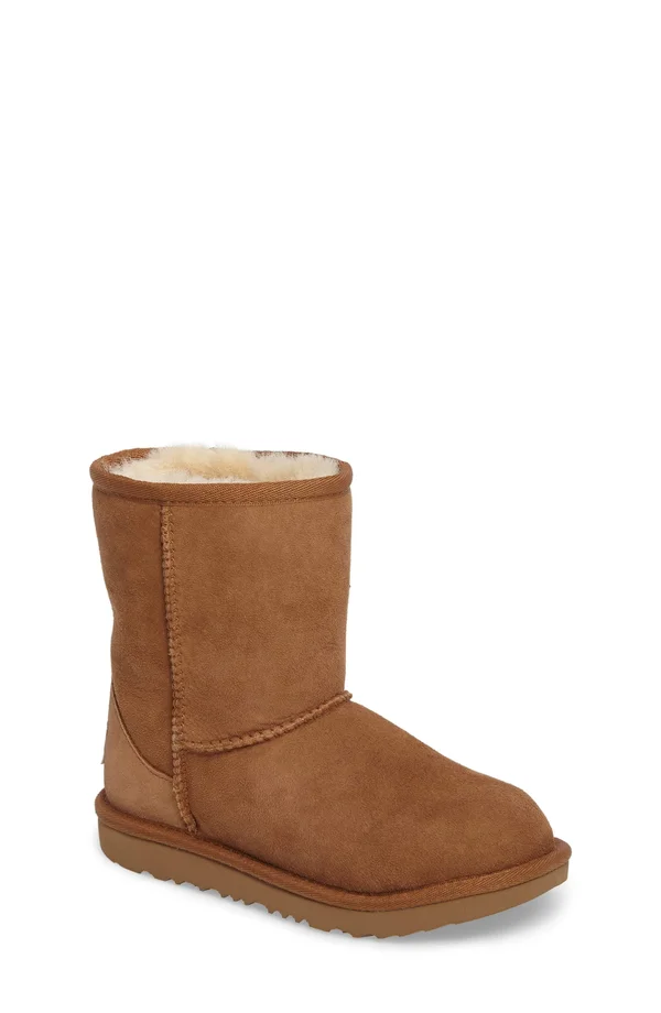UGG Kids& Classic II Winter Boots - Chestnut, 1