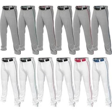 Easton Adult Mako 2 Piped Grey/Green Baseball Pants L