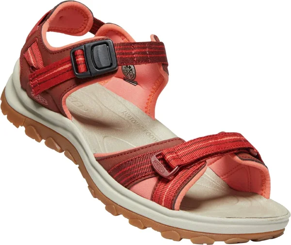 Keen Women's Terradora II Open Toe Sandal - 6 - Dark Red, Coral