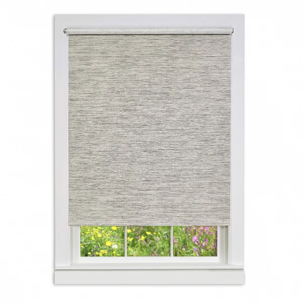 Achim 25x22 x 72x22 Cordless Privacy Jute Shade - Heather