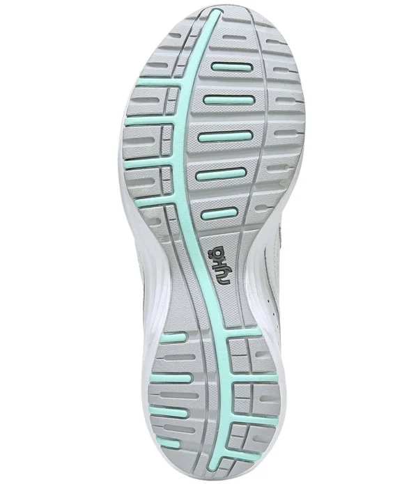 Ryka Women's Dash 3 Walking Shoes White, Silver 6.5, M