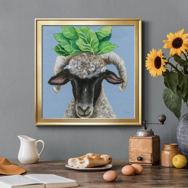 Touching The Sky I-Framed Canvas - Ready to Hang - Gold - 28x28